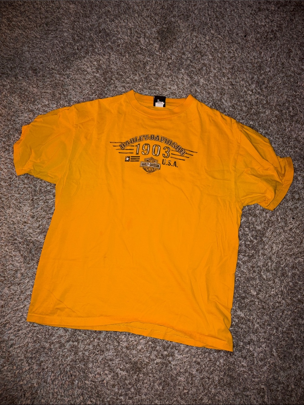 Harley-Davidson Bright Yellow 1903 Graphic Short Sleeve Tee
